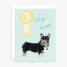 #1 Dog Mom Greeting Card