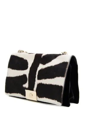 2004 Runway Zebra Pony Hair Bag