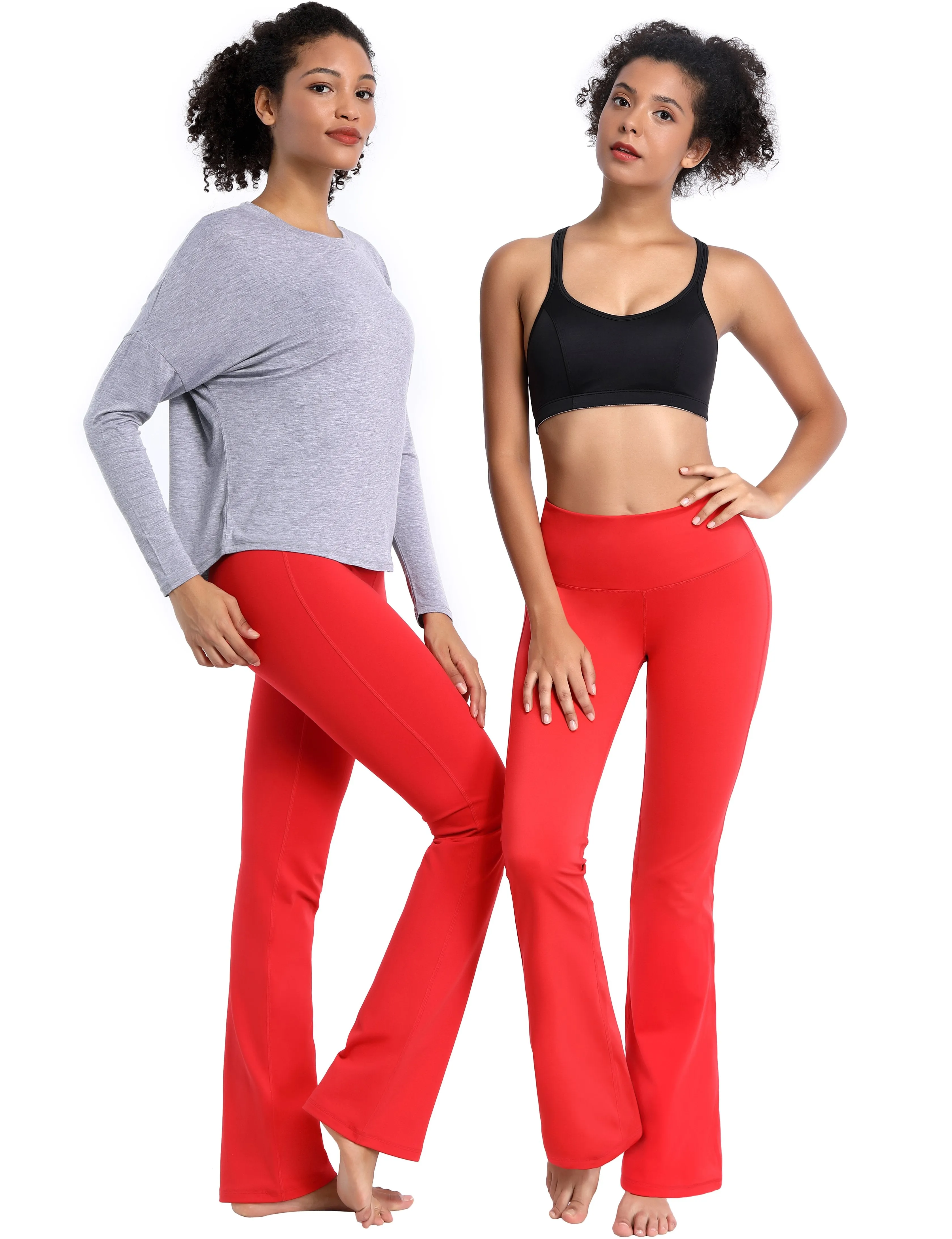 29" 31" 33" 35" 37" High Waist Bootcut Leggings Scarlet ins