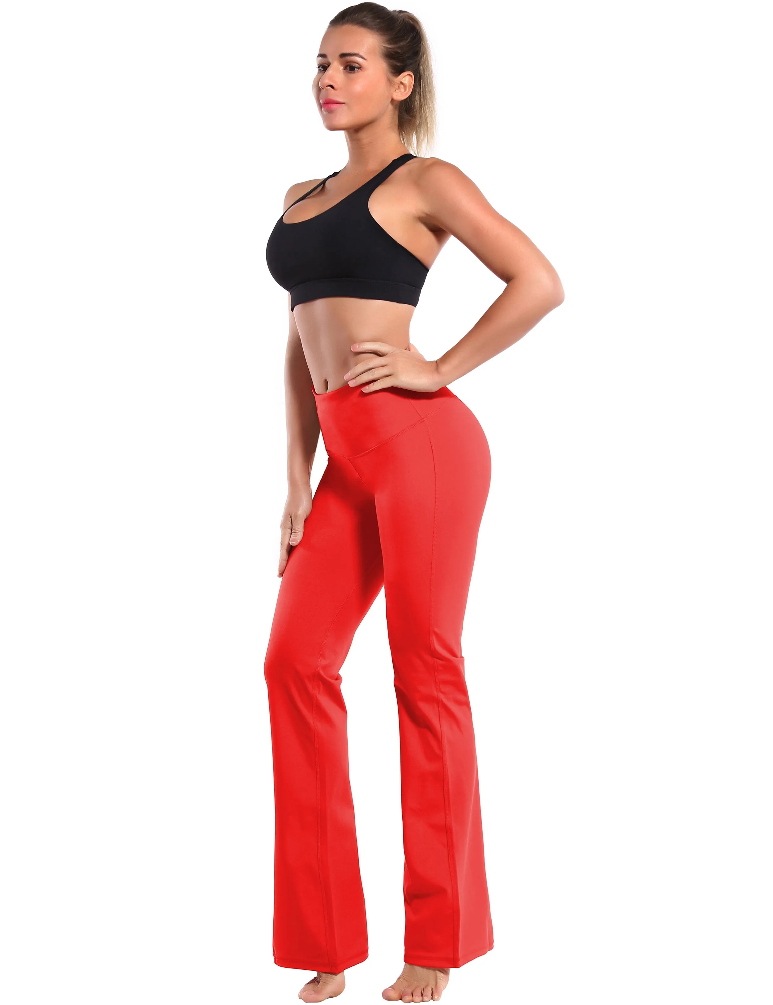 29" 31" 33" 35" 37" High Waist Bootcut Leggings Scarlet ins