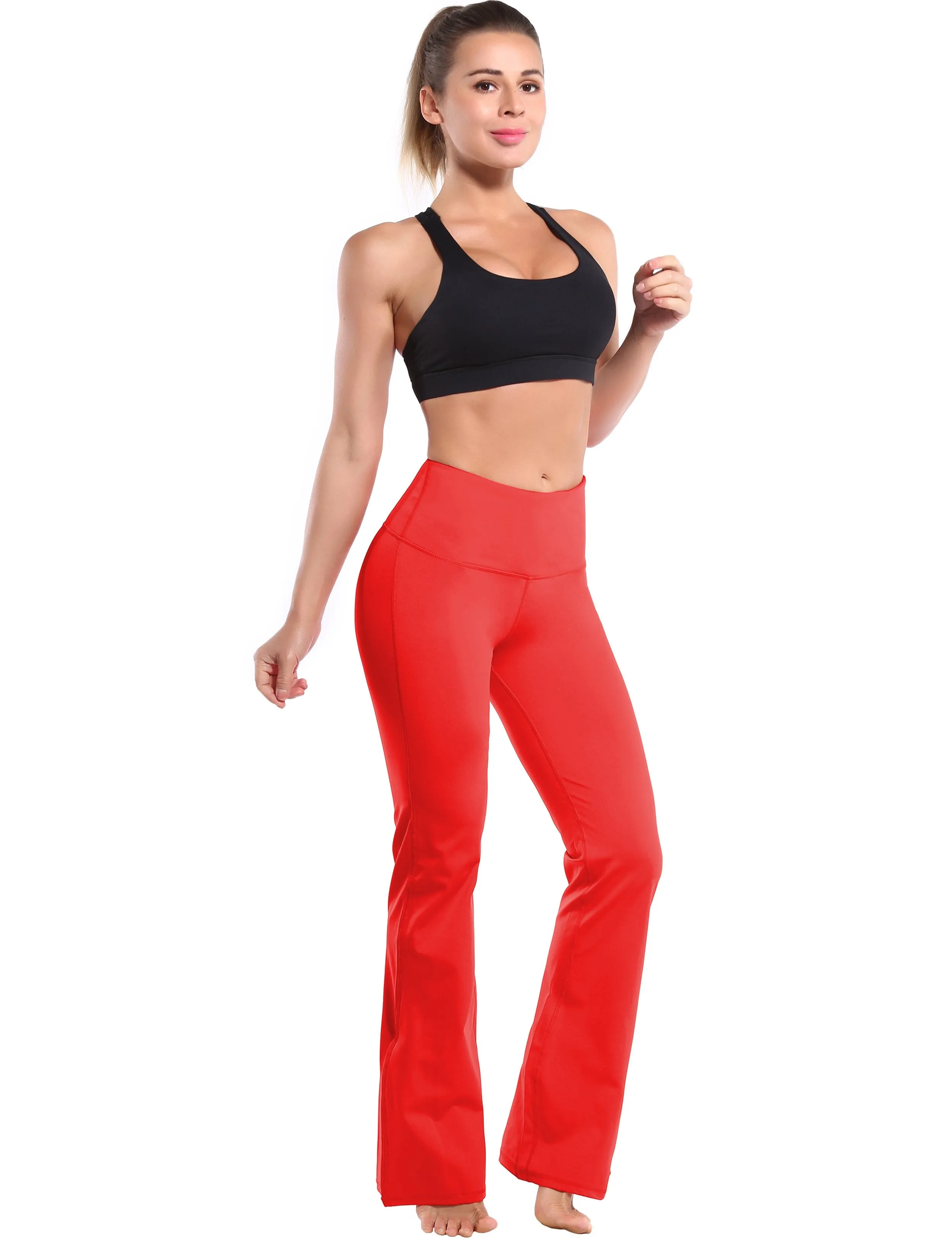 29" 31" 33" 35" 37" High Waist Bootcut Leggings Scarlet ins