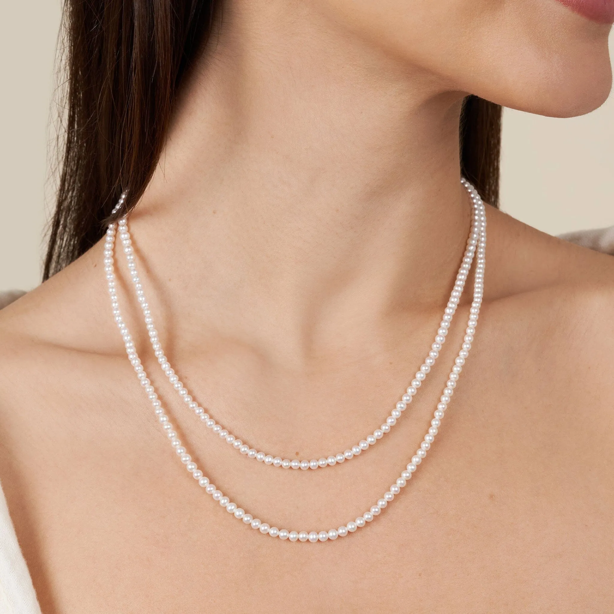 3.0-3.5 mm AAA Freshwater Pearl Necklace