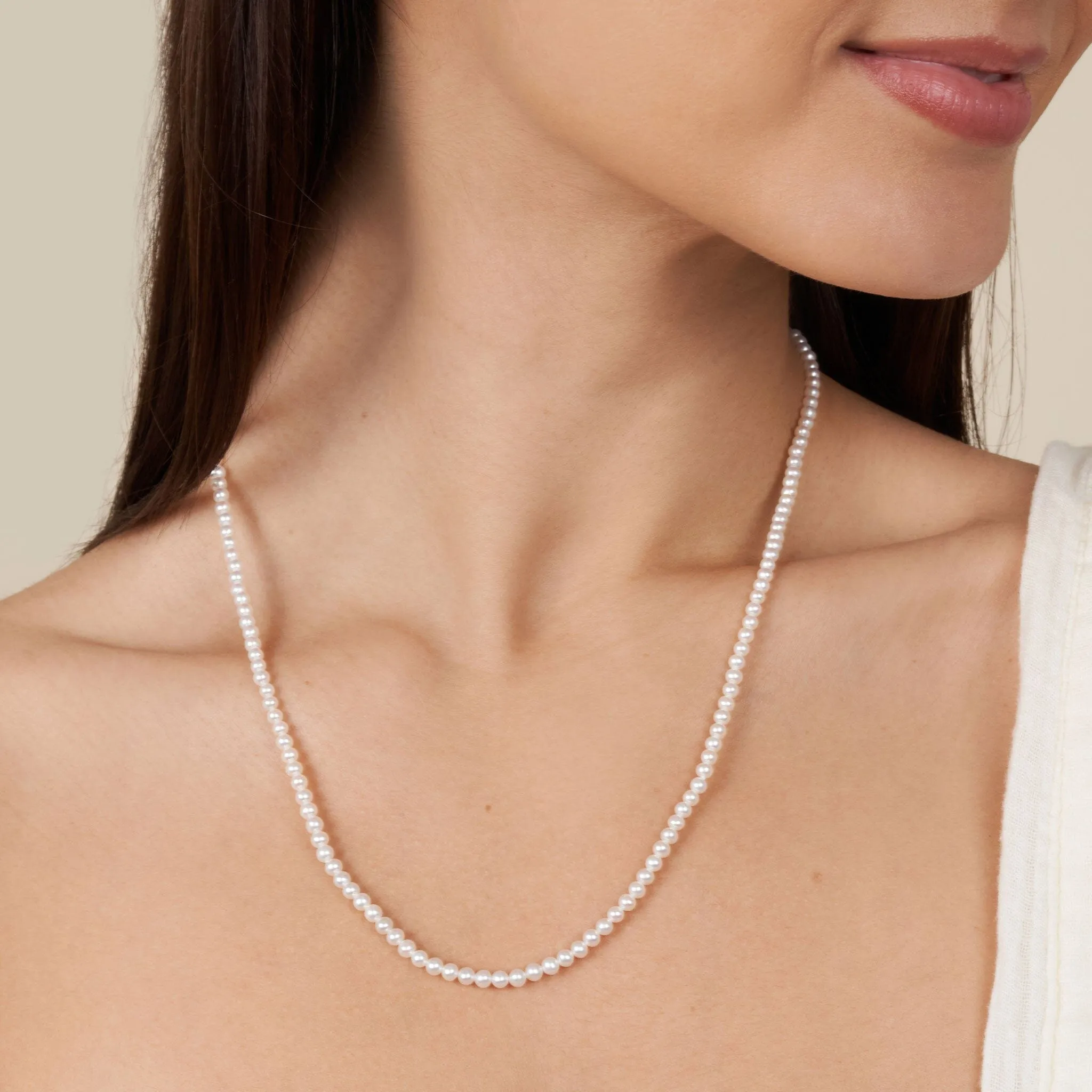 3.0-3.5 mm AAA Freshwater Pearl Necklace