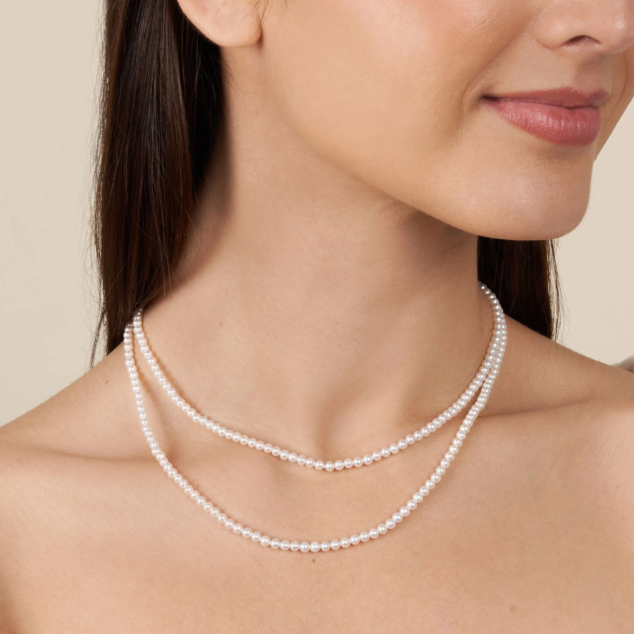 3.0-3.5 mm AAA Freshwater Pearl Necklace