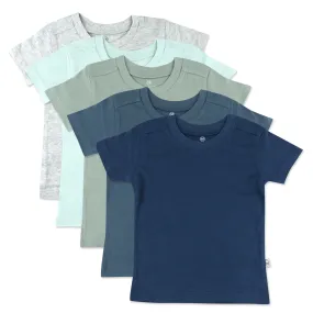 5-Pack Organic Cotton Short Sleeve T-Shirts