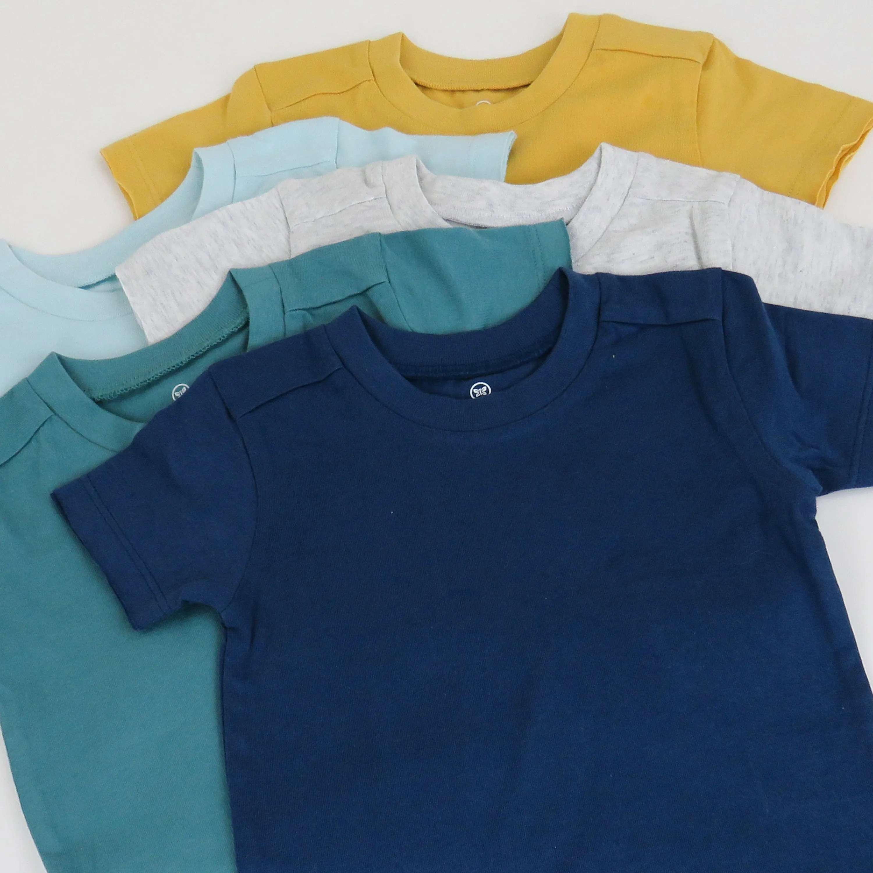 5-Pack Organic Cotton Short Sleeve T-Shirts