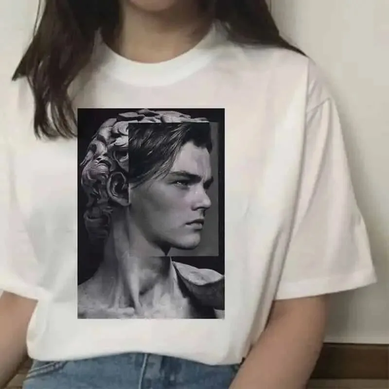 Aesthetic Printed T-shirt with Hands Graphic