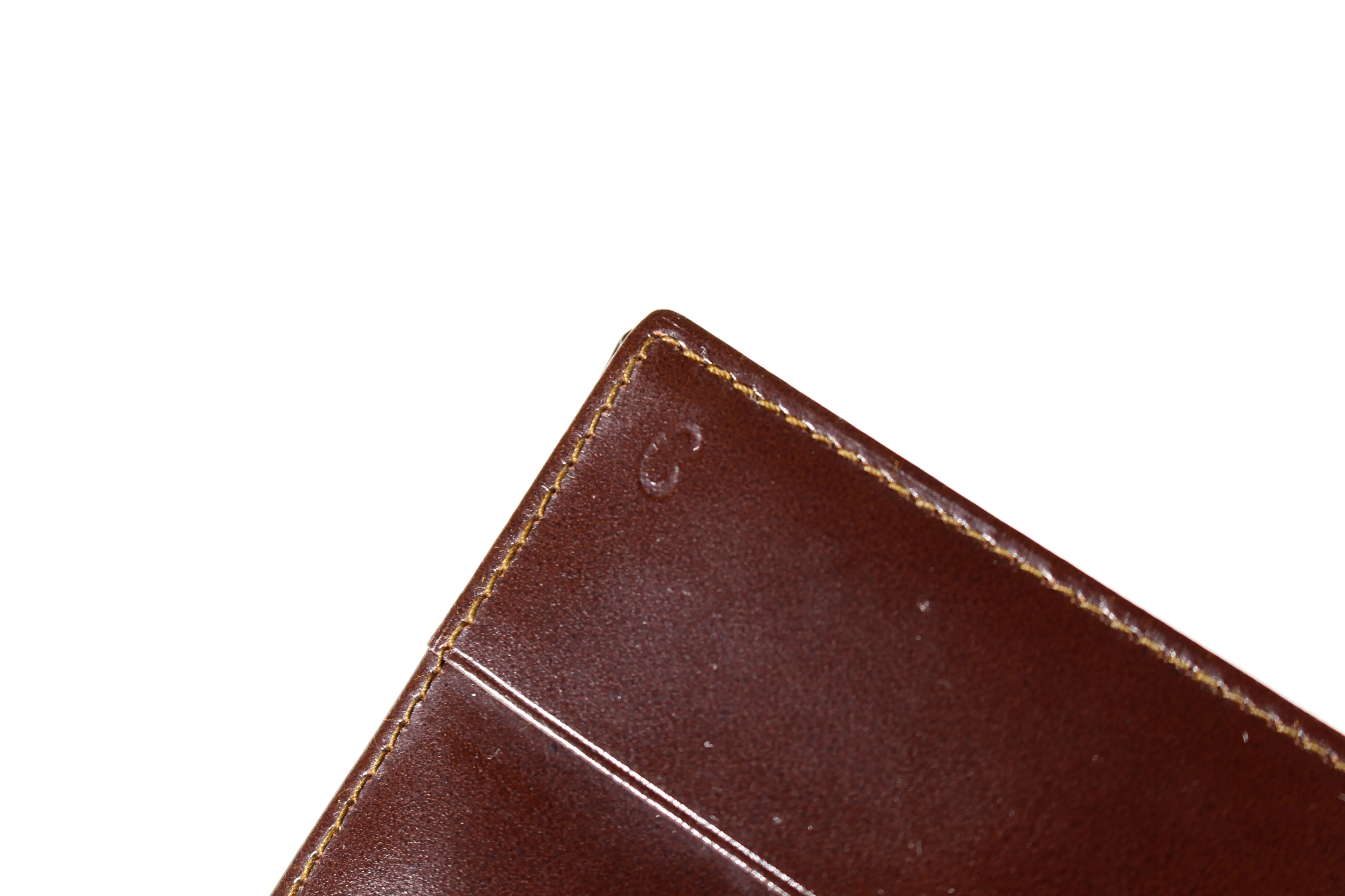 ARIES brown crocodile skin wallet