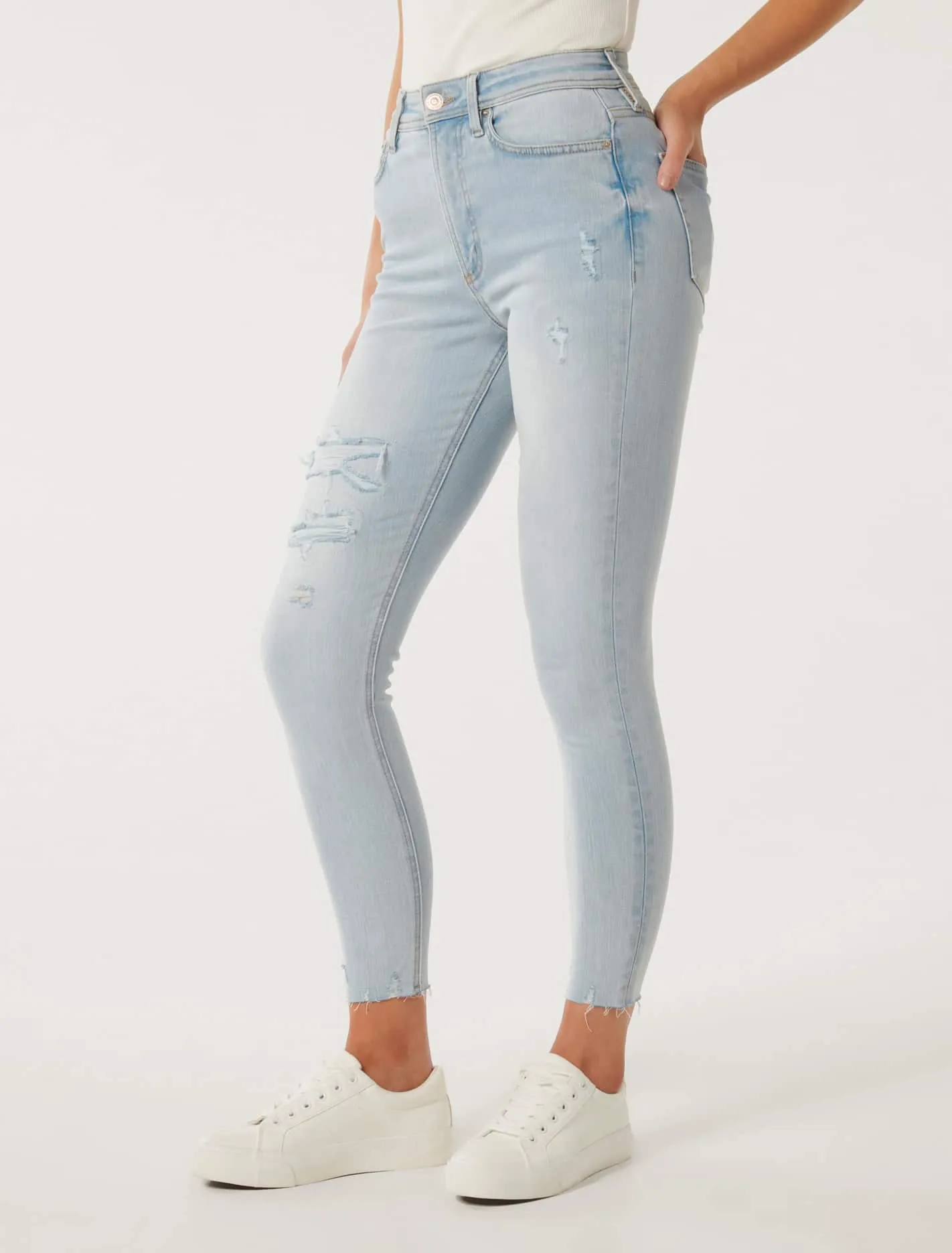 Ashley Mid-Rise Ankle Skinny Jeans