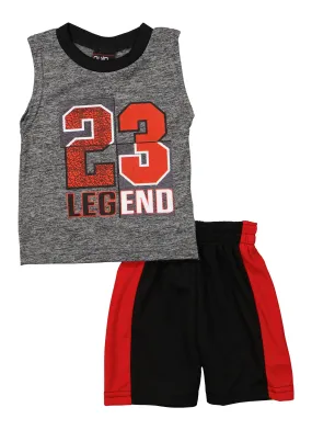 Baby Boys 0-24M 23 Legend Graphic Tank Top and Basketball Shorts