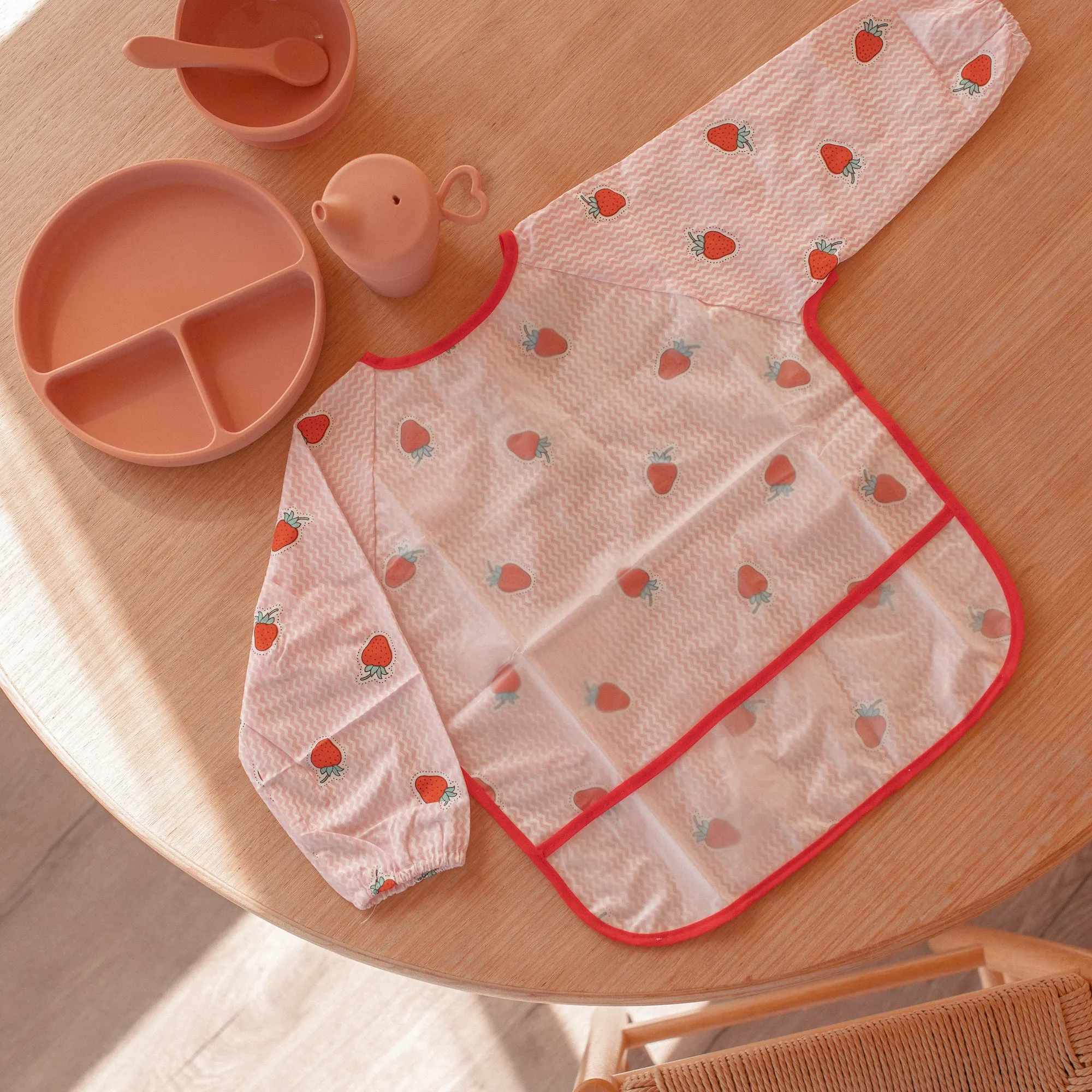 Baby Long Sleeve Apron Smock Bib Polar Penguins