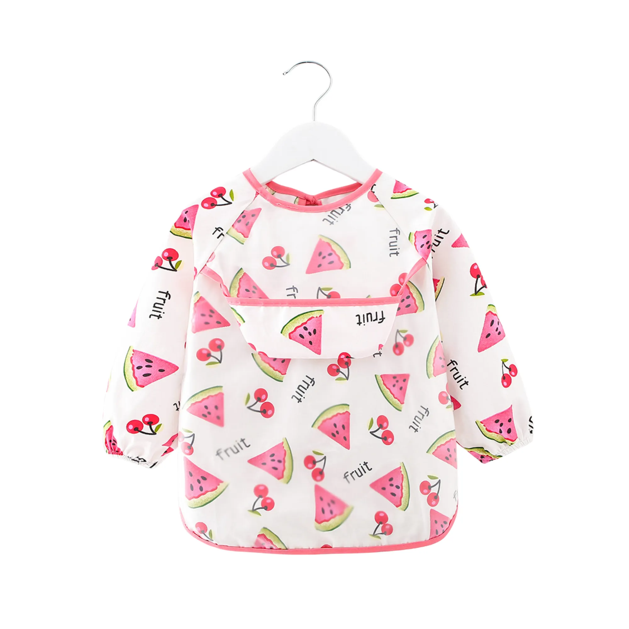 Baby Long Sleeve Apron Smock Bib Woodlands