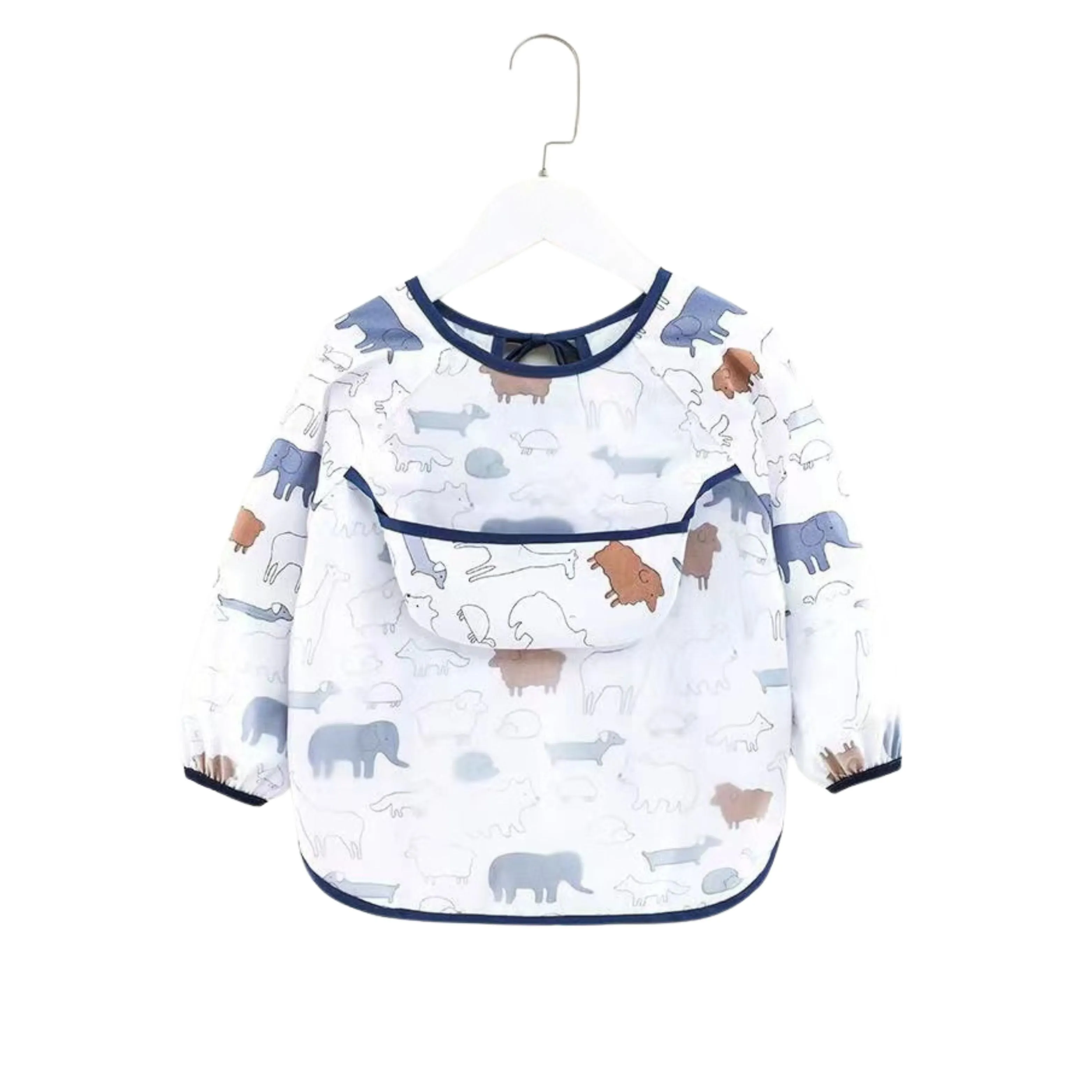 Baby Long Sleeve Apron Smock Bib Woodlands