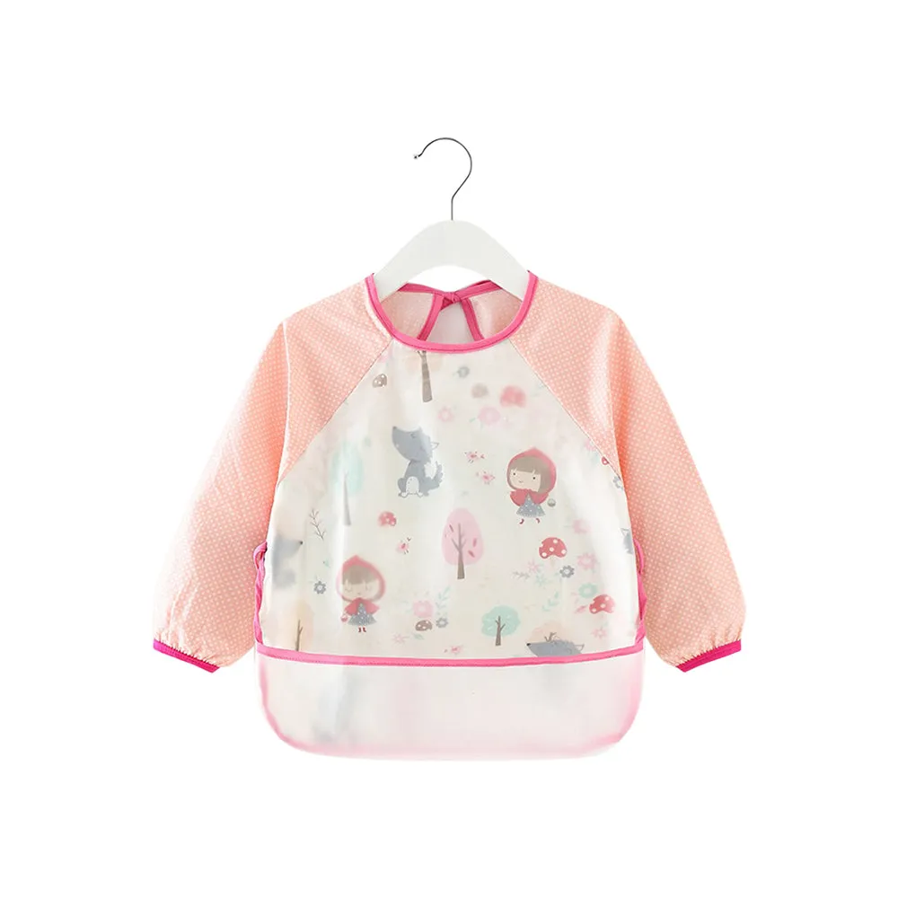 Baby Long Sleeve Apron Smock Bib Woodlands