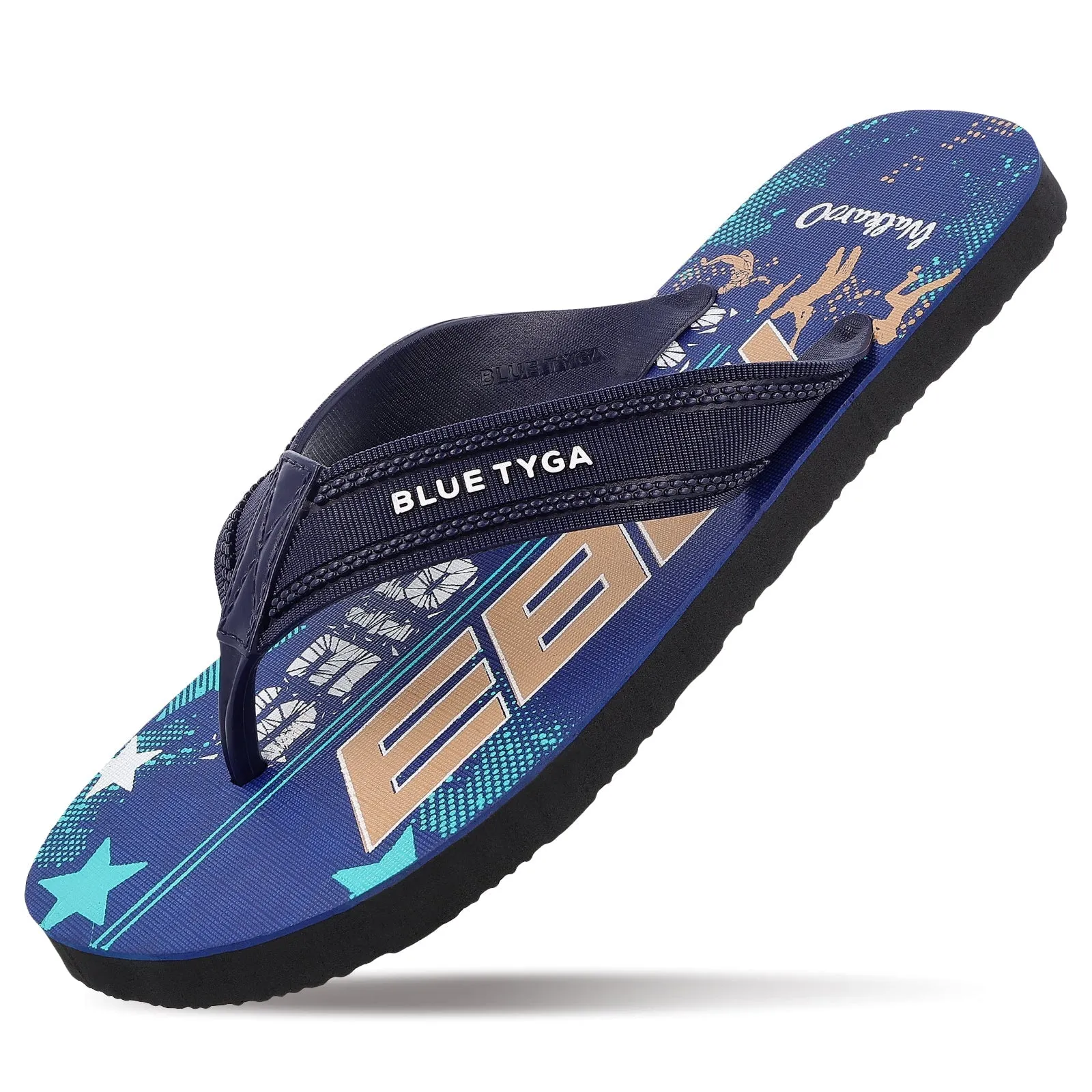 Blue Tyga Gents Flip Flop Thong  - HG167 Navy Blue Black