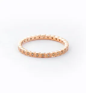 Champagne Diamond Wheat Eternity Band