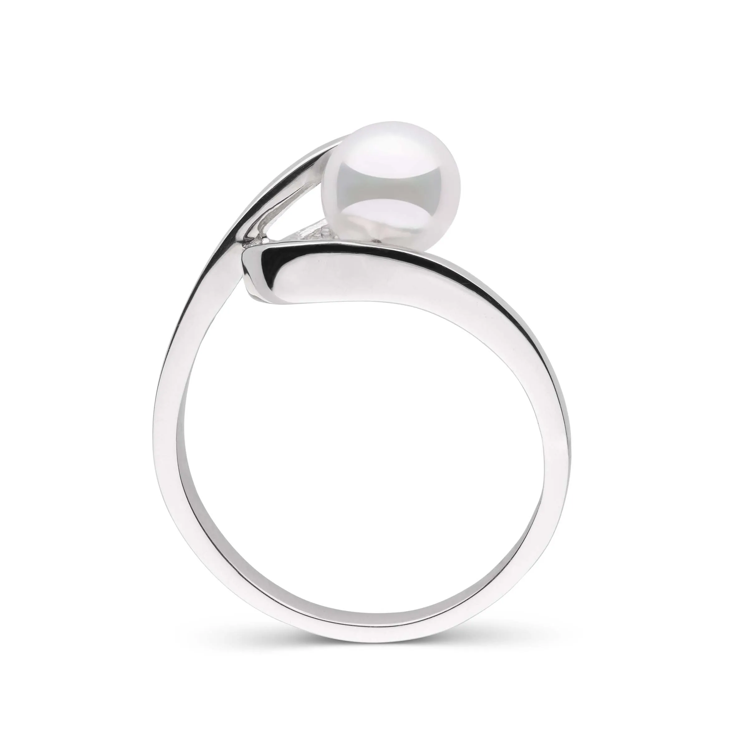 Cursive Collection Akoya Pearl Ring