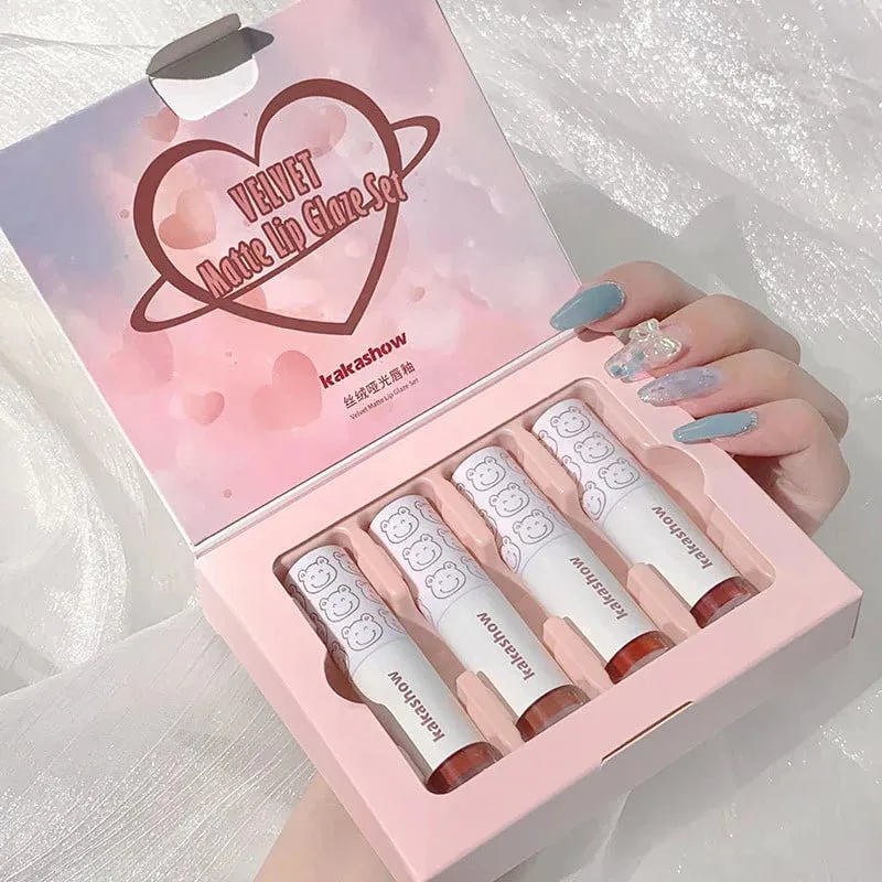 Cute Bear Mini Lip Gloss Set