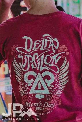 Delta Upsilon Mom's Day Wings & Roses Tee