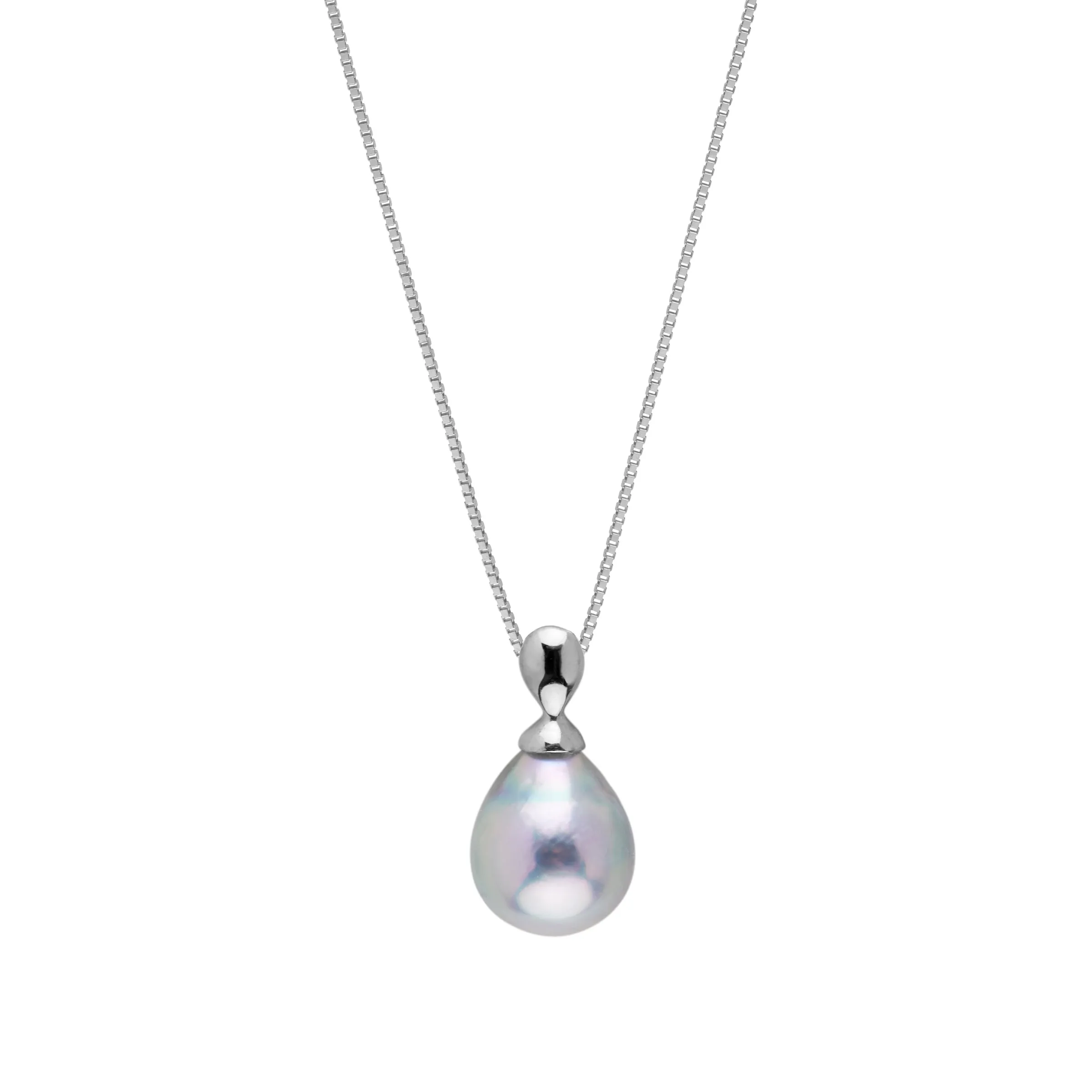 Dew Collection 8.0-9.0 mm Baroque Silver Akoya Pearl Pendant