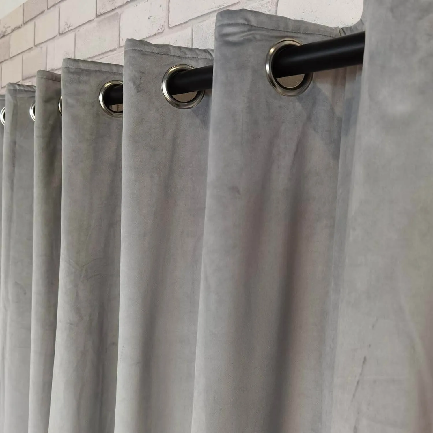 Elegance Readymade Interlined Curtains - Grey