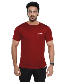 GymX Dot Mesh Tee: Red - Sale