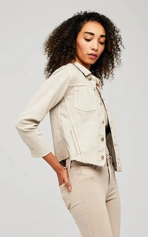 JANELLE DENIM JACKET (BISCUIT) - L'AGENCE