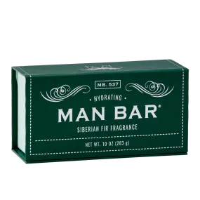 Man Bar Siberian Fir Hydrating Soap Bar - 10oz, Invigorating Nature-inspired Fragrance