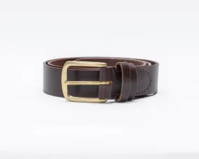 Oxblood Mahogany Leather Belt