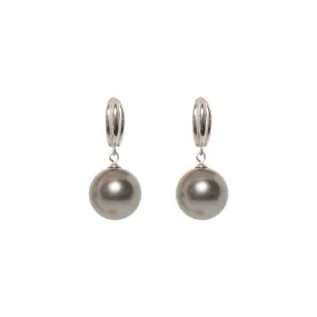 Pure Elegance Tahitian Pearl Silver Drops