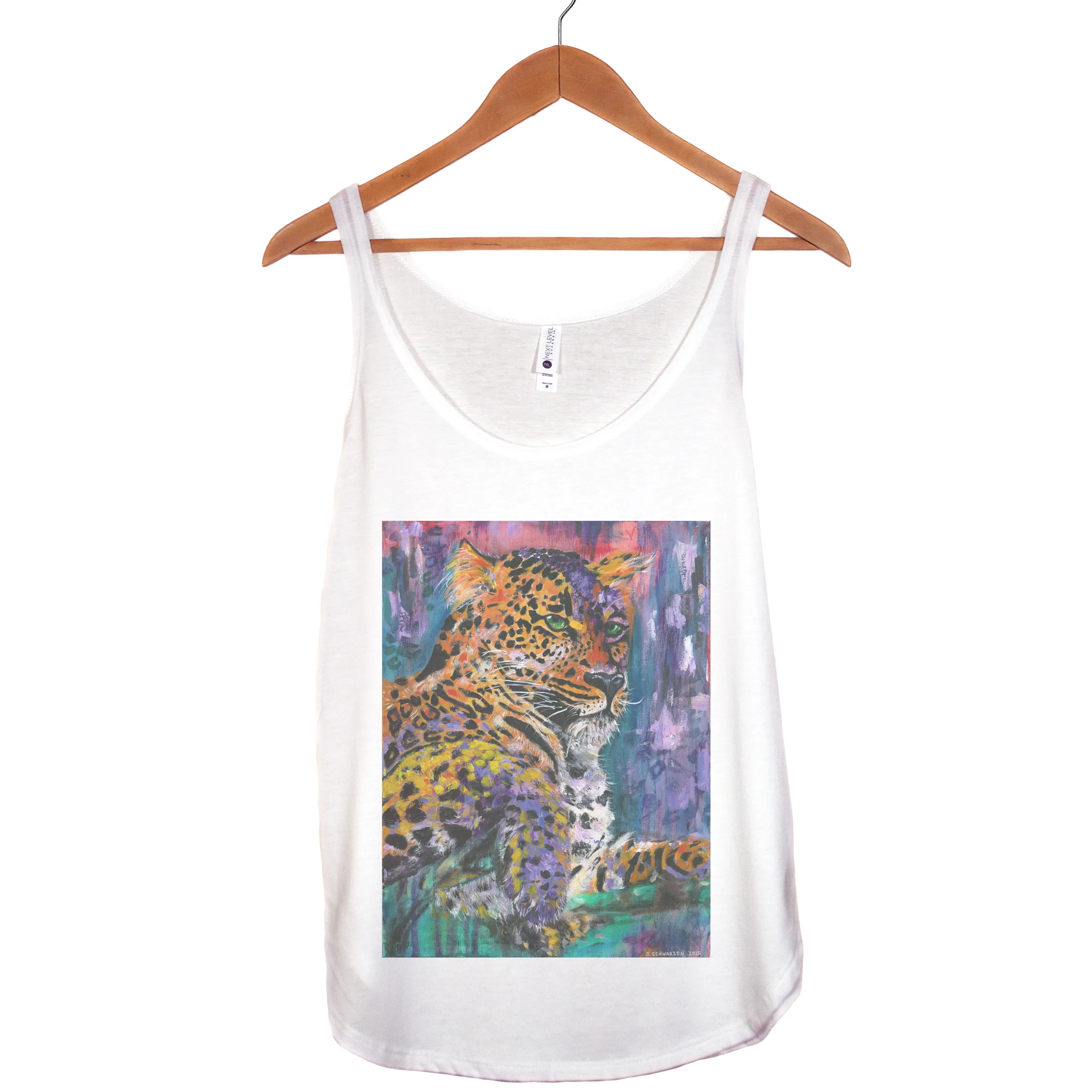 "Ava the Royal Leopard" - Triblend Tank