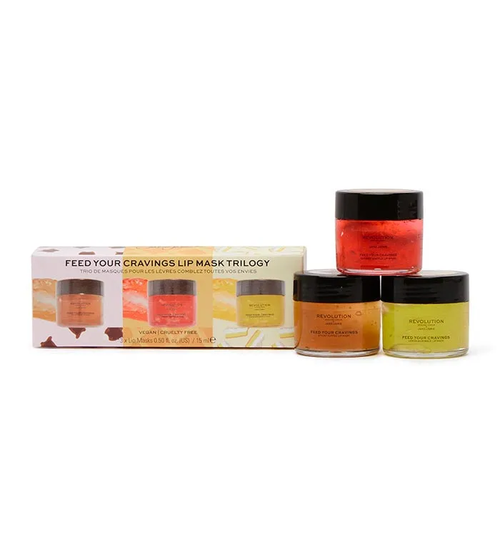 Revolution Skincare - Pack de mascarillas para labios Jake-Jamie Feed your Cravings