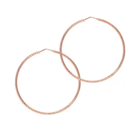 Rose Gold Sparkly Gift-Set - Hoops   Bangle