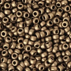 Seed Beads-6/0 Round-2006 Matte Metallic Bronze-Miyuki-16 Grams