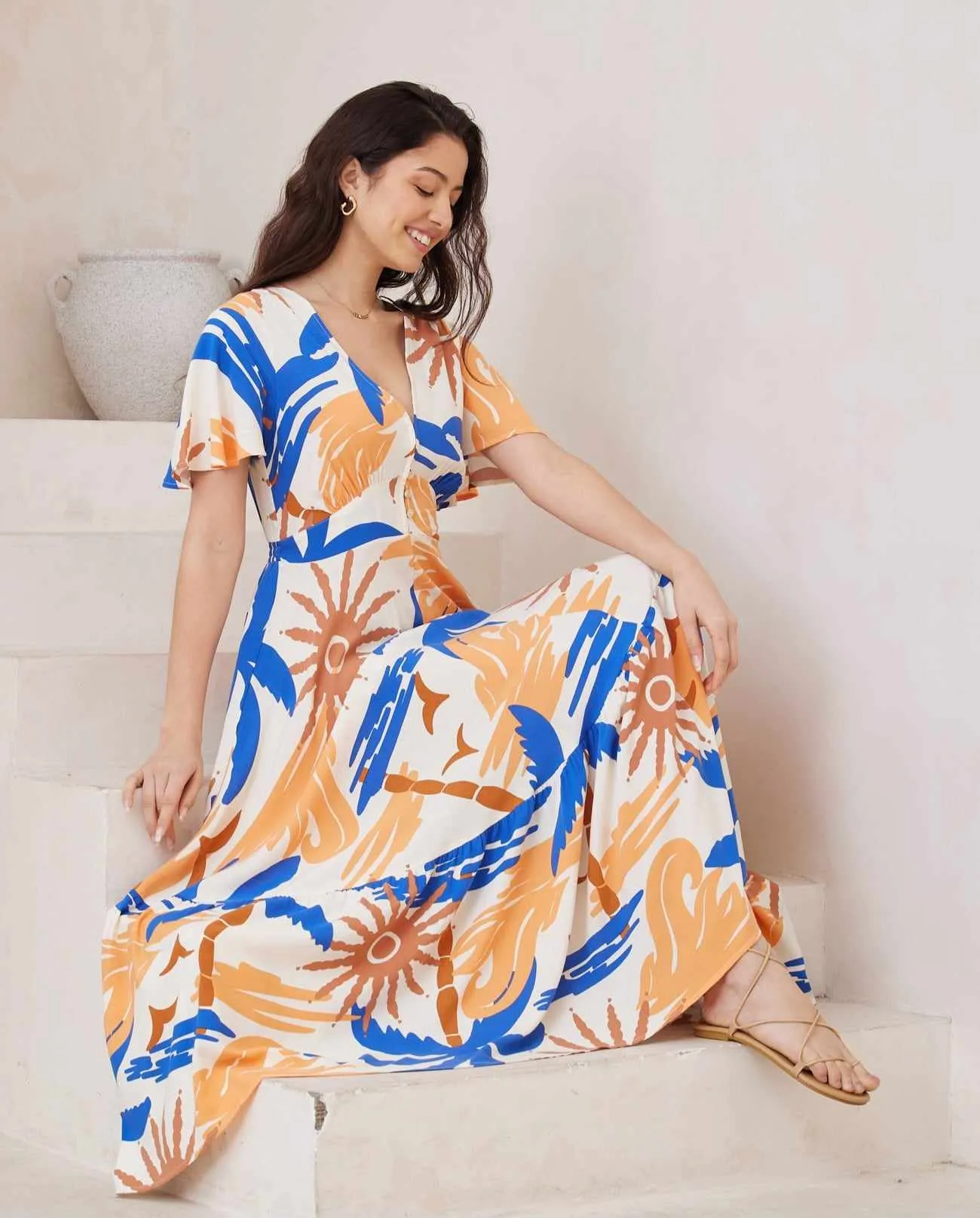 Stacey Maxi Dress - Cosmic Sunset