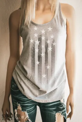 Stars and Stripes Women's Racerback Tank Top