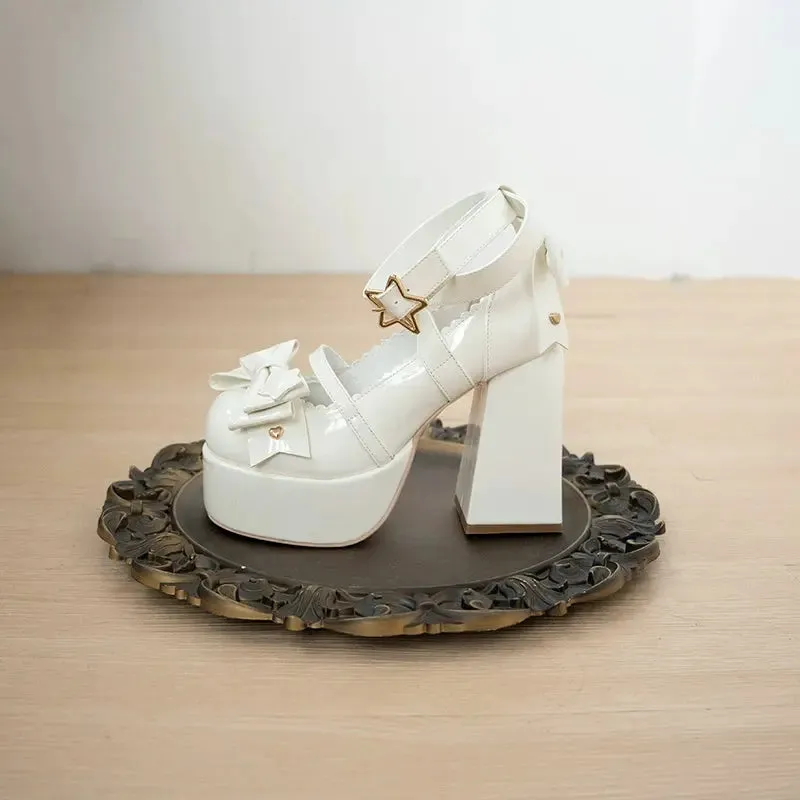 Sweet Charm Bow Lolita Pumps