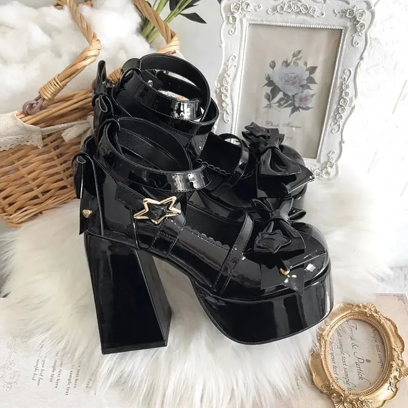 Sweet Charm Bow Lolita Pumps