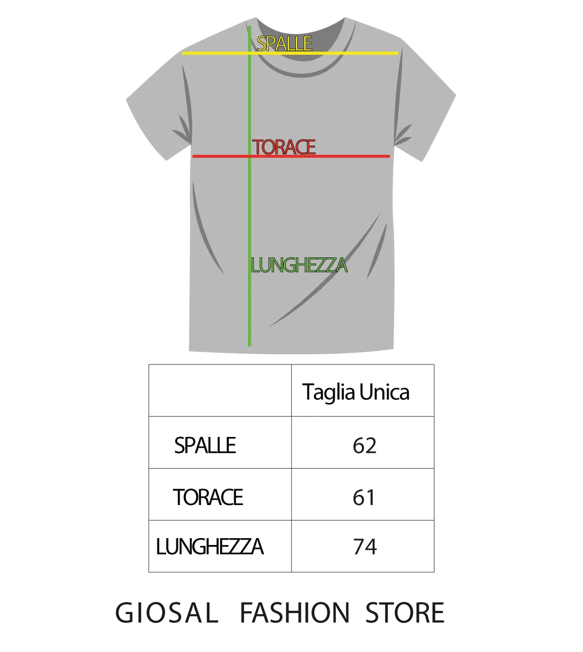 T-shirt Uomo Maglia Maniche Corte Over Size Tinta Unita Verde Acido Stampa Girocollo GIOSAL