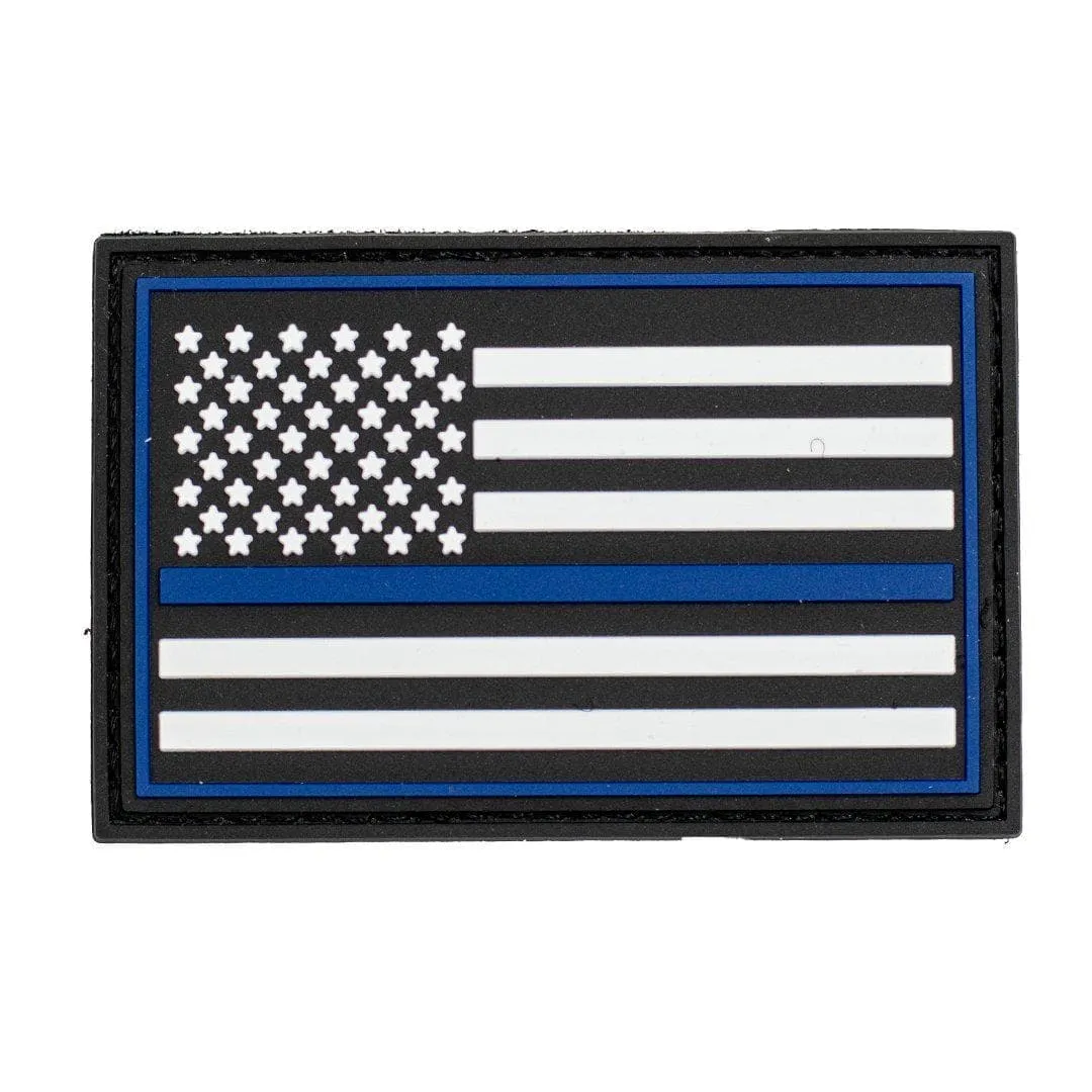 Thin Blue Line PVC Patch