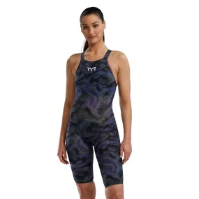 TYR Women's Avictor 2.0 Exelon Openback Swimsuit | Lime Navy