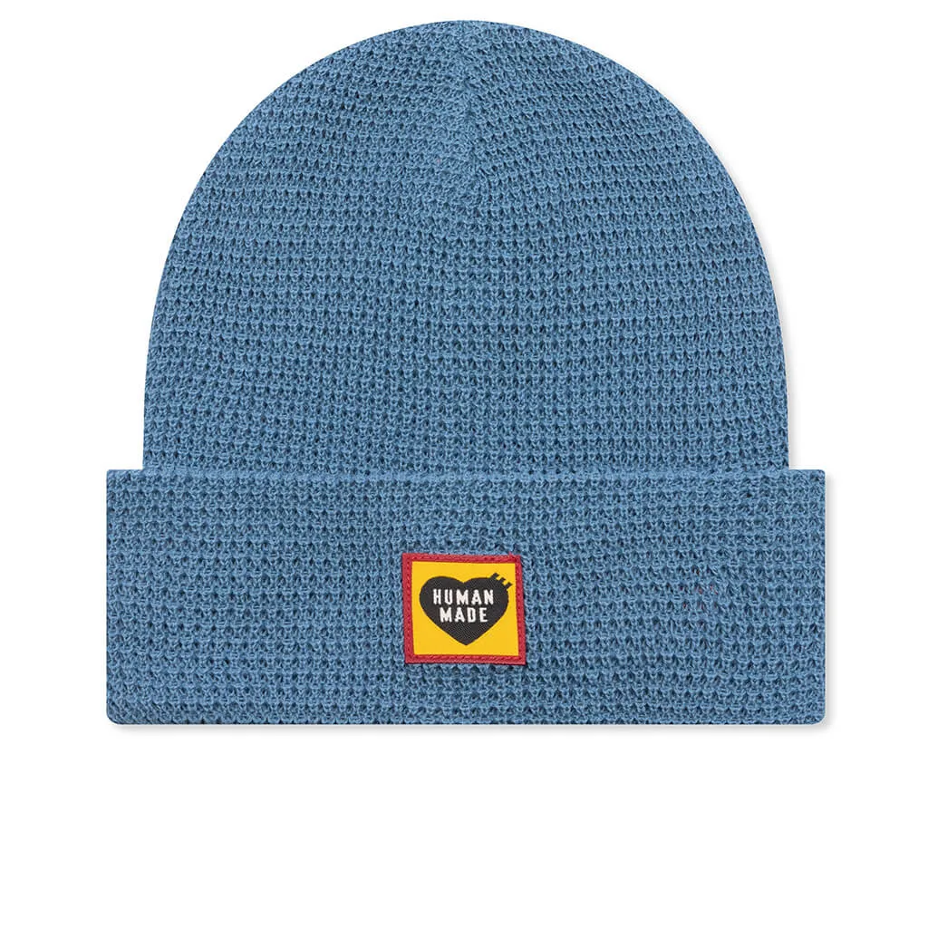 Waffle Beanie - Blue