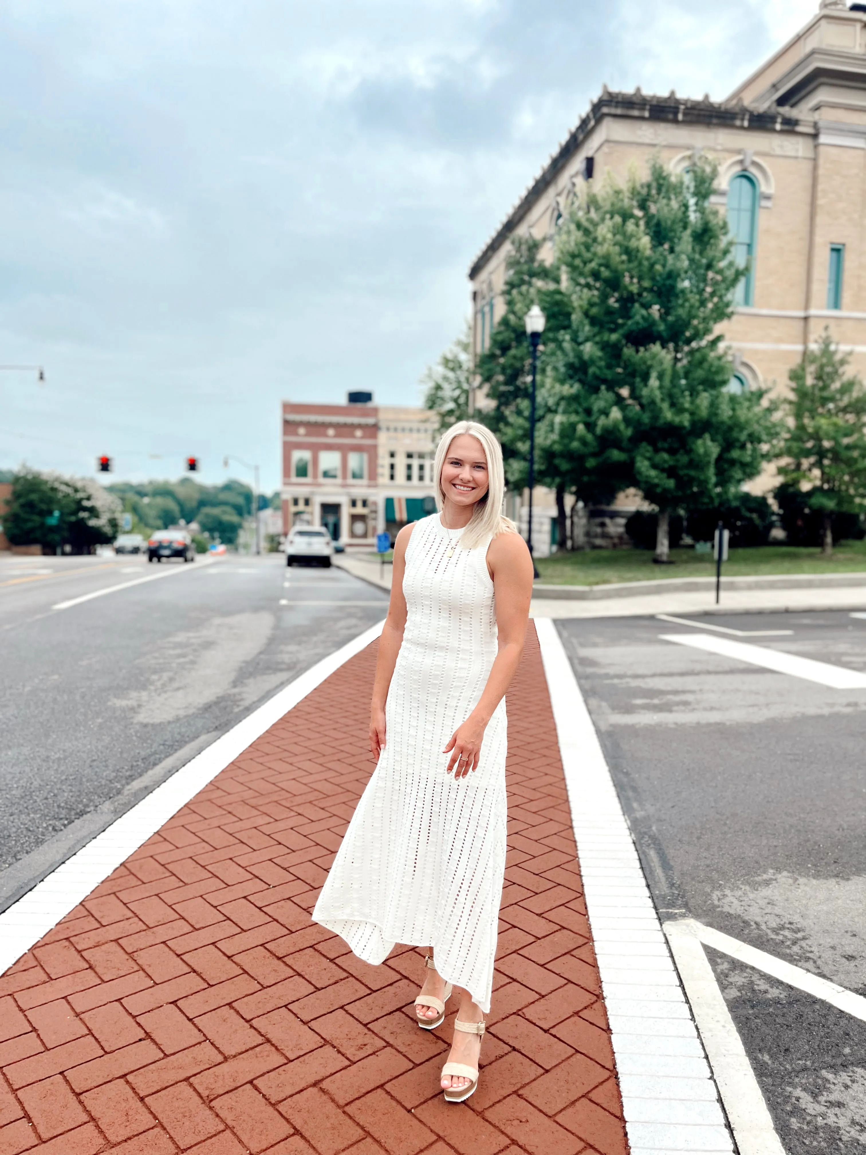 Willa Ivory Sweater Maxi Dress